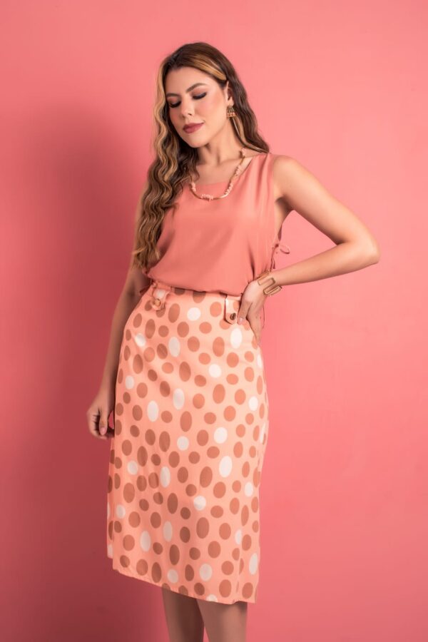 Blusa Viscose Lisa Detalhes Laços Laterais