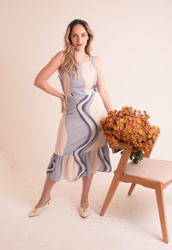 Vestido Estampado com Estampa Digital