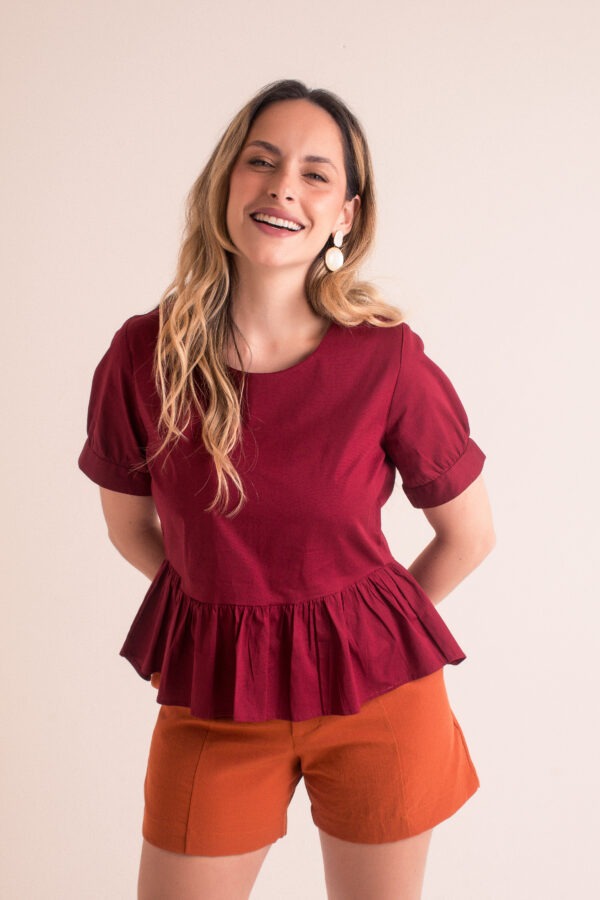 Blusa Tricoline Babadinho Barra